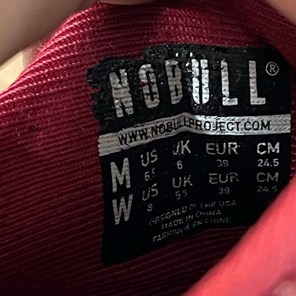 NOBULL Red Trainer Sneakers (Womens 8) - Picture 7 of 9